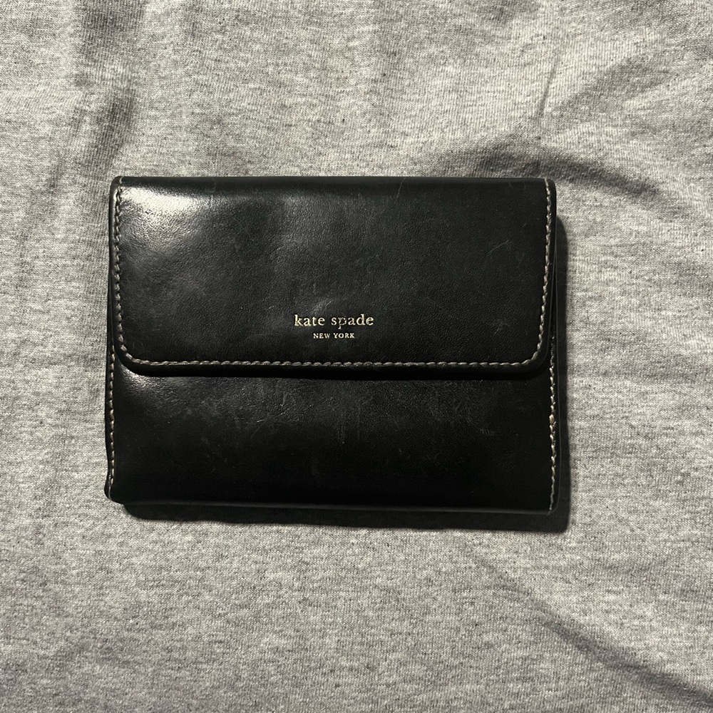 Kate Spade Black Leather Clutch